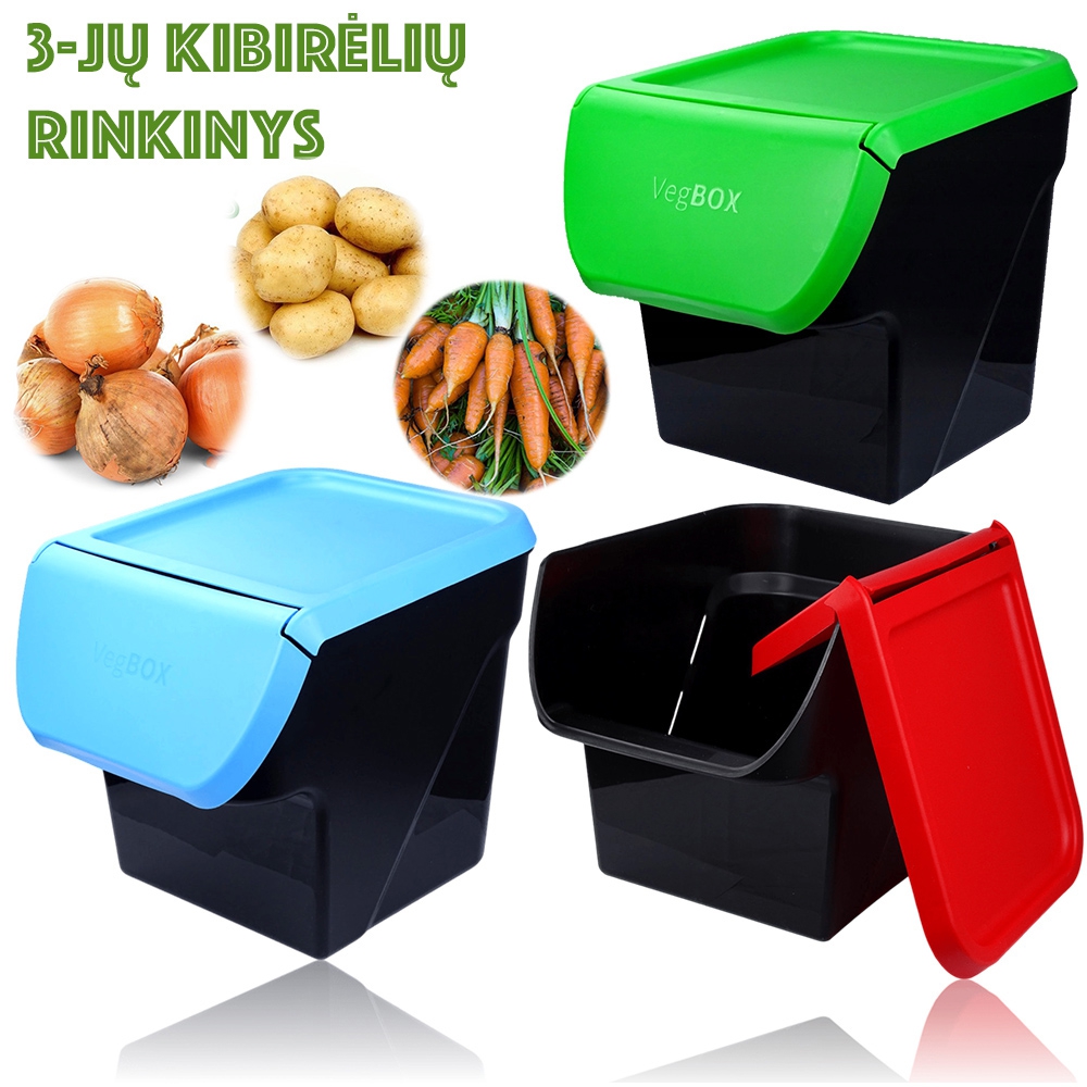 3-jų kibirėlių rinkinys daržovėms 3-jų kibirėlių rinkinys daržovėms - Image 1