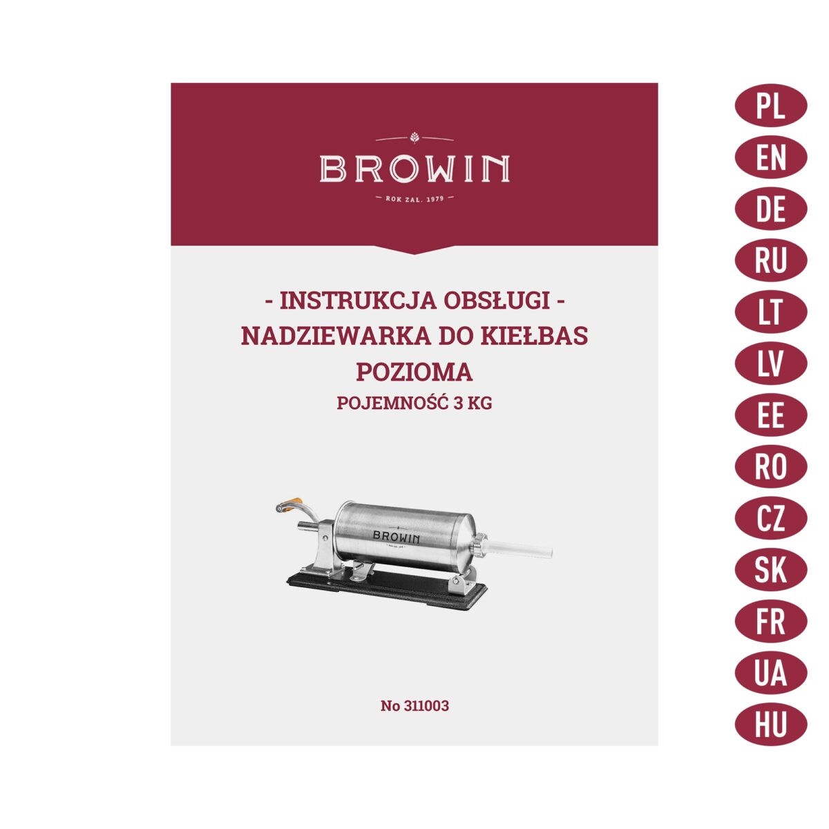 Horizontalus dešrelių kimštuvas 3 kg - Image 10