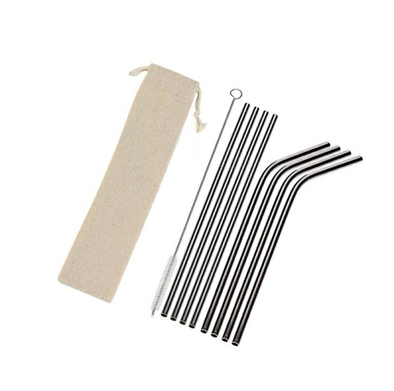 Metalinių šiaudelių rinkinys 10 elementų Metalinių šiaudelių rinkinys 10 elementų - Image 1