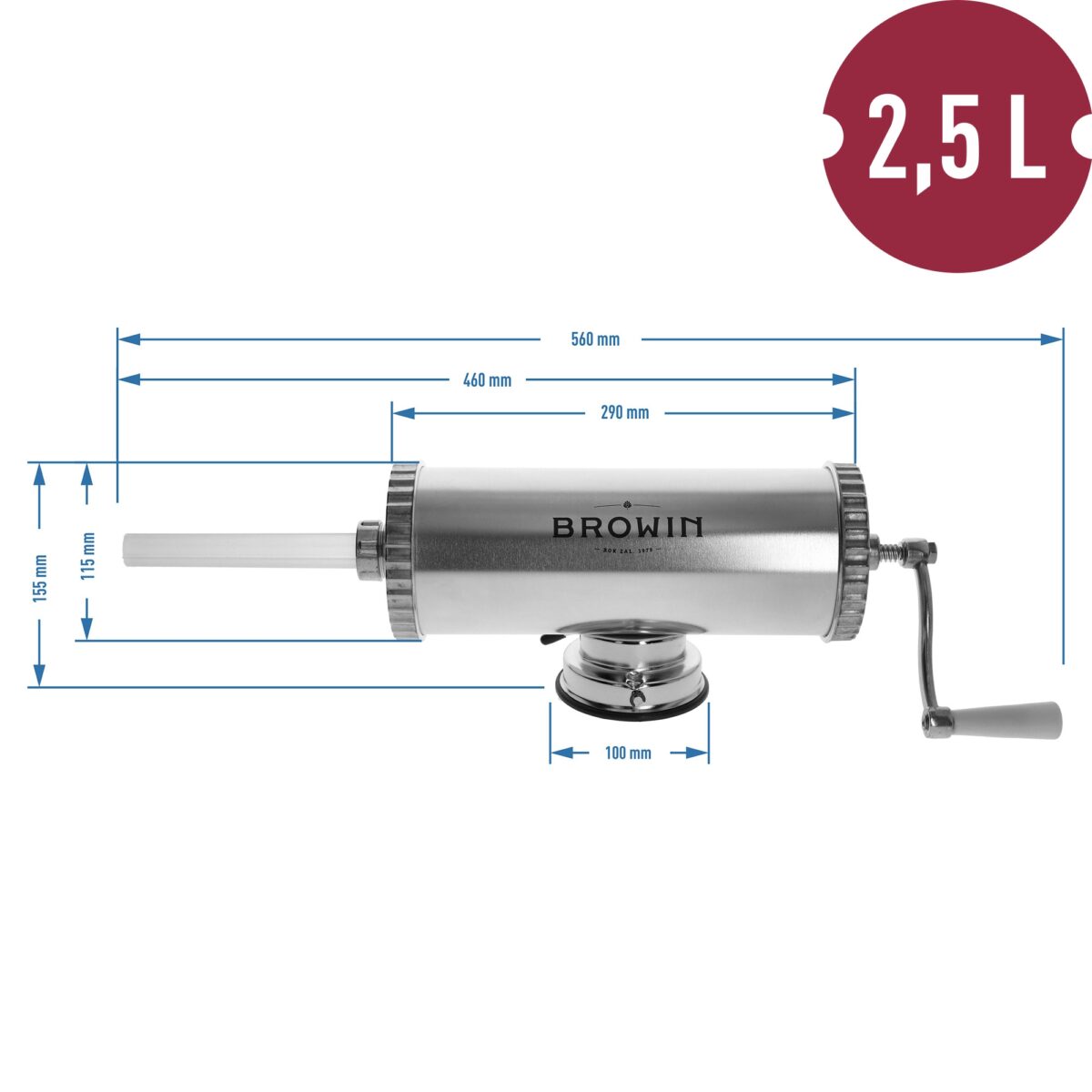Rankinis horizontalus kimštuvas 2,5kg - Image 10