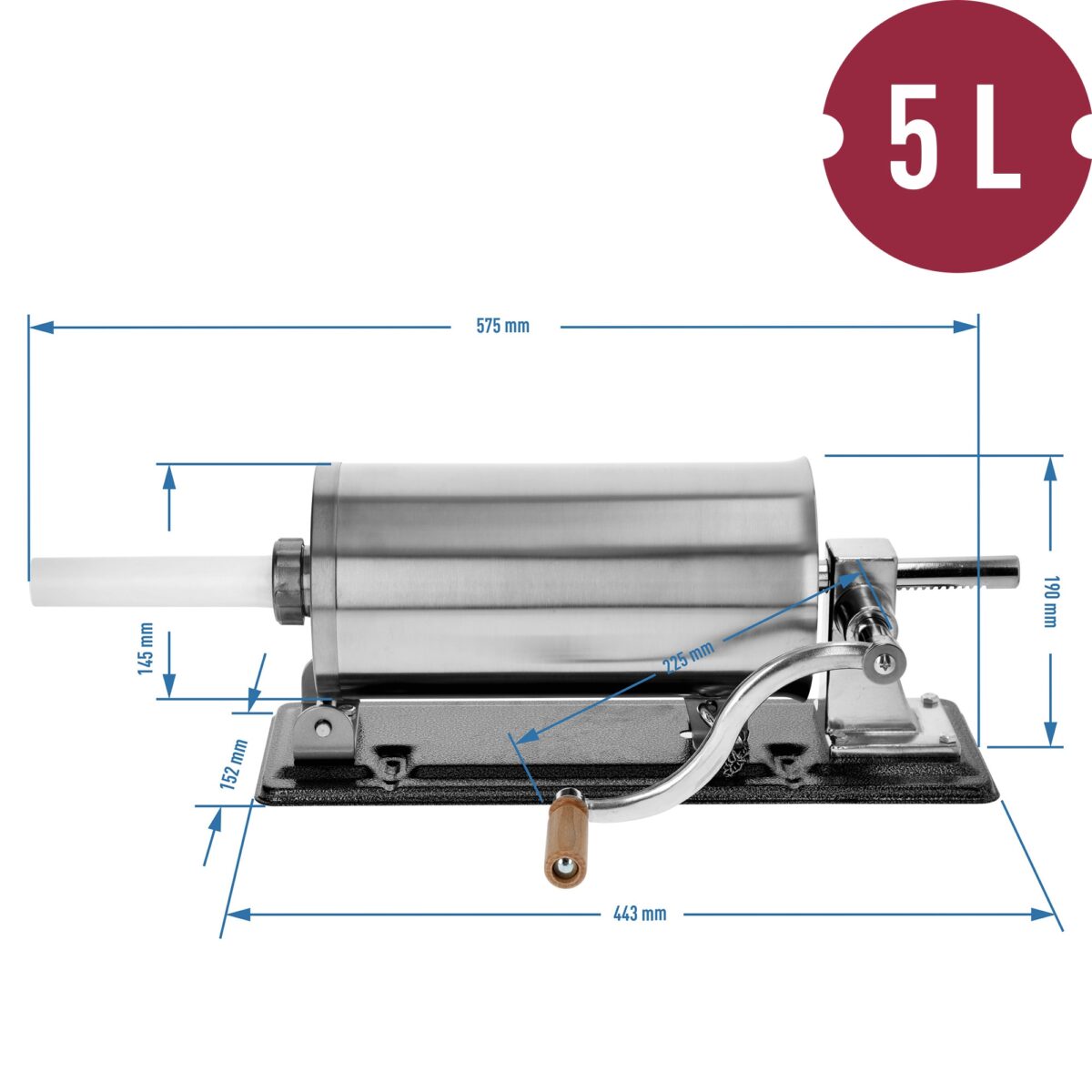 Rankinis horizontalus kimštuvas 5kg - Image 10