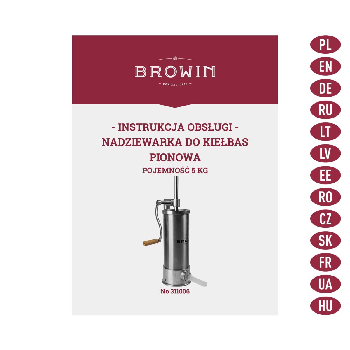 Rankinis vertikalus kimštuvas 5kg - Image 9