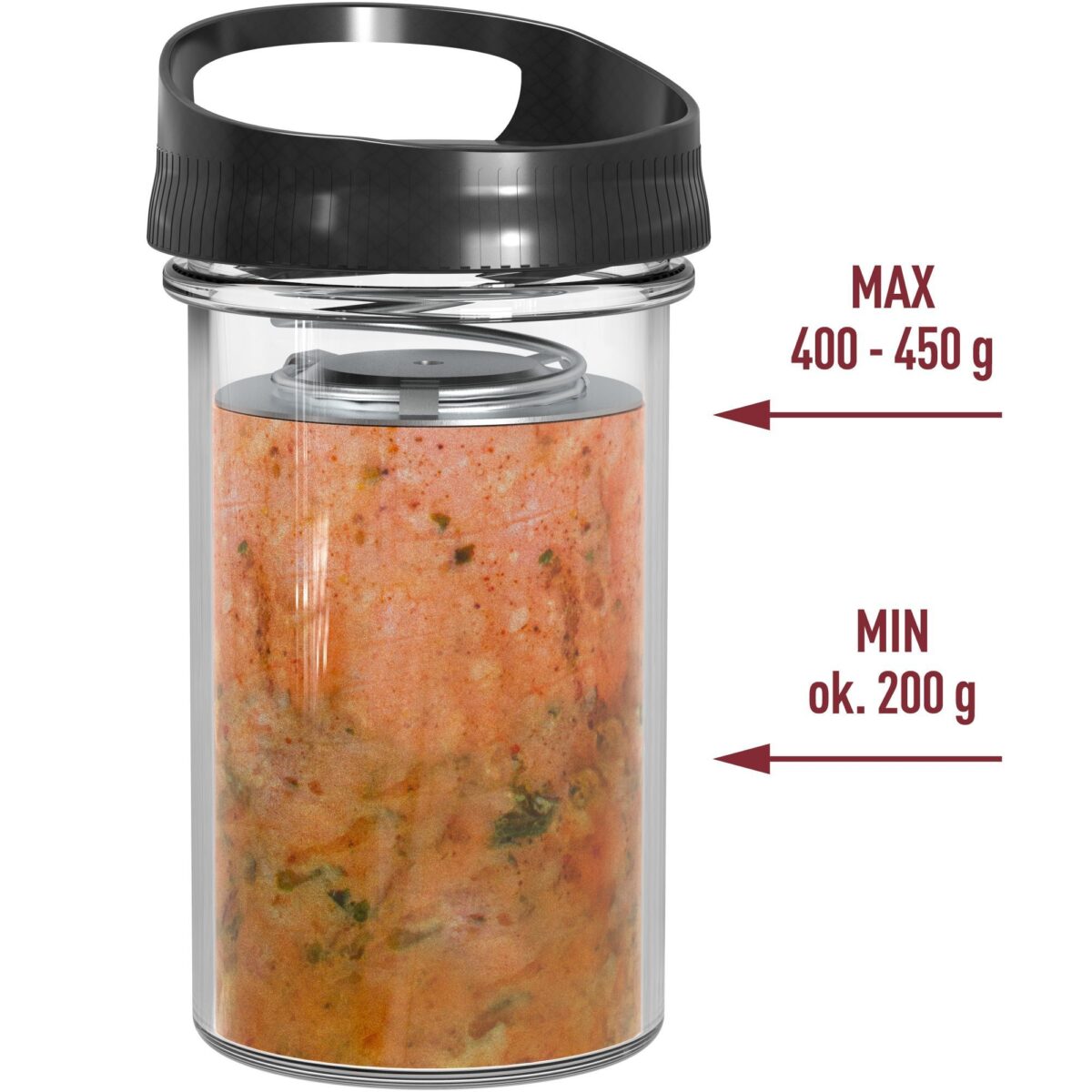 Stiklinis presuoklis – DUO rinkinys, 2 x 450 g talpos - Image 6