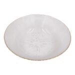 Stiklinė dubenėlis 24,5 cm su auksiniu krašteliu - Image 2