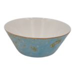 Keraminis dubuo su mėlynu ir auksiniu dekoru