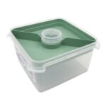 Kvadratinė maisto dėžutė su įrankiais ir vidiniu skyriumi (2,25 l) - Image 2