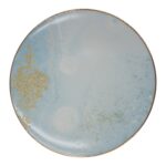 Keraminė lėkštė su mėlynu ir auksiniu dekoru, 27 cm - Image 2