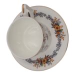 Porcelianinis puodelis su lėkštute, 275 ml, gėlių raštas - Image 2