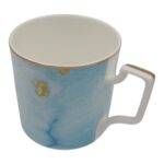 Puodelis su mėlynu ir auksiniu dekoru, 400 ml - Image 2