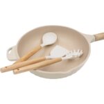 15 dalių marmuro dangos puodų ir keptuvės rinkinys - Image 7