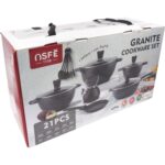 OSFE 21 dalių granito virtuvės indų rinkinys su virduliu - Image 11