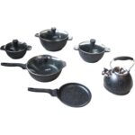 OSFE 21 dalių granito virtuvės indų rinkinys su virduliu - Image 3