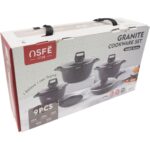 9 dalių OSFE „Mars“ serijos granito puodų rinkinys - Image 9