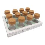 Stiklinis indelis su kamštiniu dangteliu - Image 3