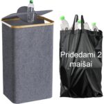 Taros rūšiavimo šiukšliadėžė (PILKA)