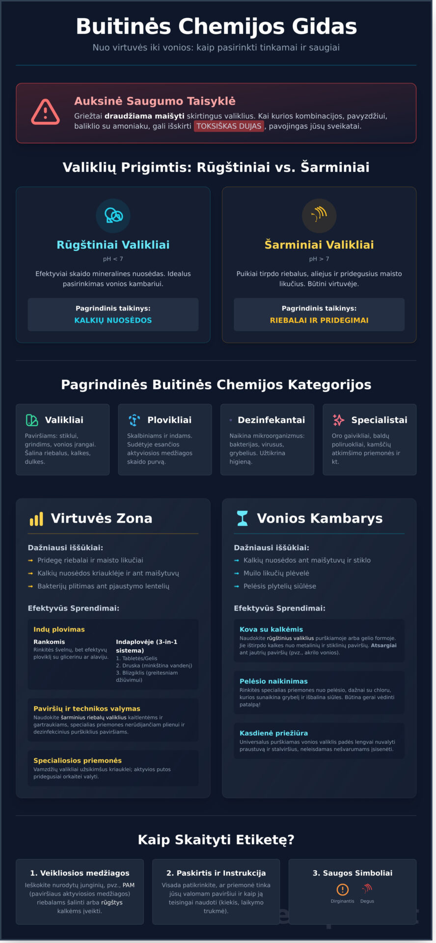 BuitinÄ— chemija: IÅ¡samus gidas jÅ«sÅ³ namams – nuo A iki Z - Infographic