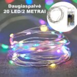 20 LED Girlianda, Spalvota AA