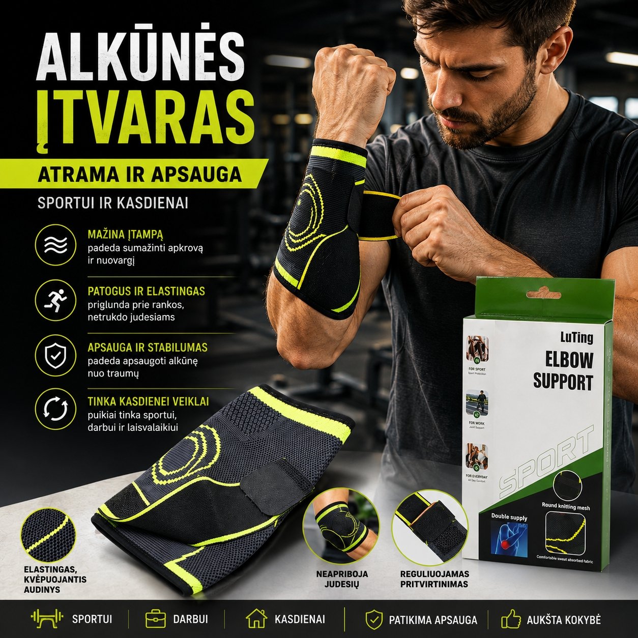 alkunes-itvaras-xline Alkūnės įtvaras XLINE - Image 1