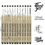 „Art Walker Drafting Pen“ techninių rašiklių rinkinys 12 vnt.