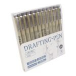 „Art Walker Drafting Pen“ techninių rašiklių rinkinys 12 vnt. - Image 3
