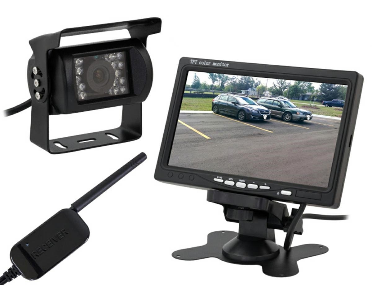 beviele-vaizdo-kamera-automobilio-galinio-vaizdo-stebejimui-lcd-7 Bevielė vaizdo kamera automobilio galinio vaizdo stebėjimui + LCD 7" - Image 1
