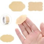 300 vnt. kraft popieriaus lipnių etikečių/lipdukų rinkinys - Image 2