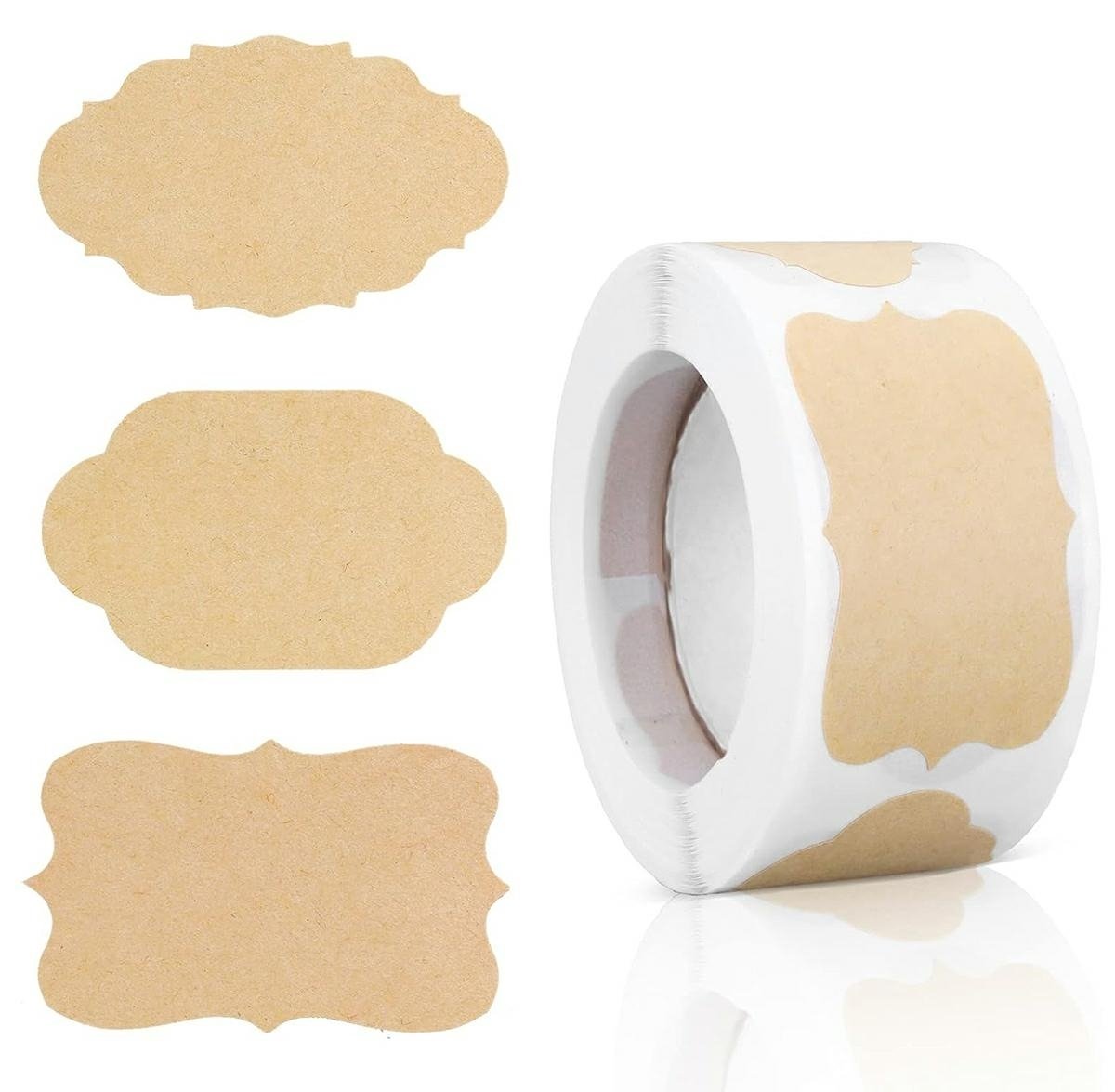 dekoraciniai-lipdukai 300 vnt. kraft popieriaus lipnių etikečių/lipdukų rinkinys - Image 1