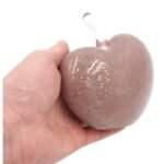 Dekoratyvinė stiklinė širdies formos figūrėlė, 14×13 cm - Image 3
