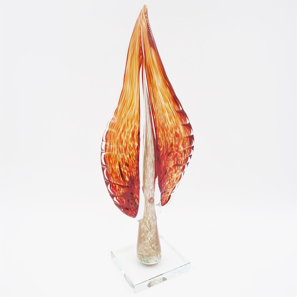 dekoratyvine-stiklo-skulptura-13941-cm Dekoratyvinė stiklo skulptūra, 13×9×41 cm - Image 1