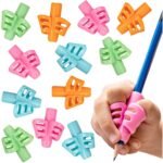 Ergonominis pieštuko laikiklis vaikams – 3 vnt. rinkinys