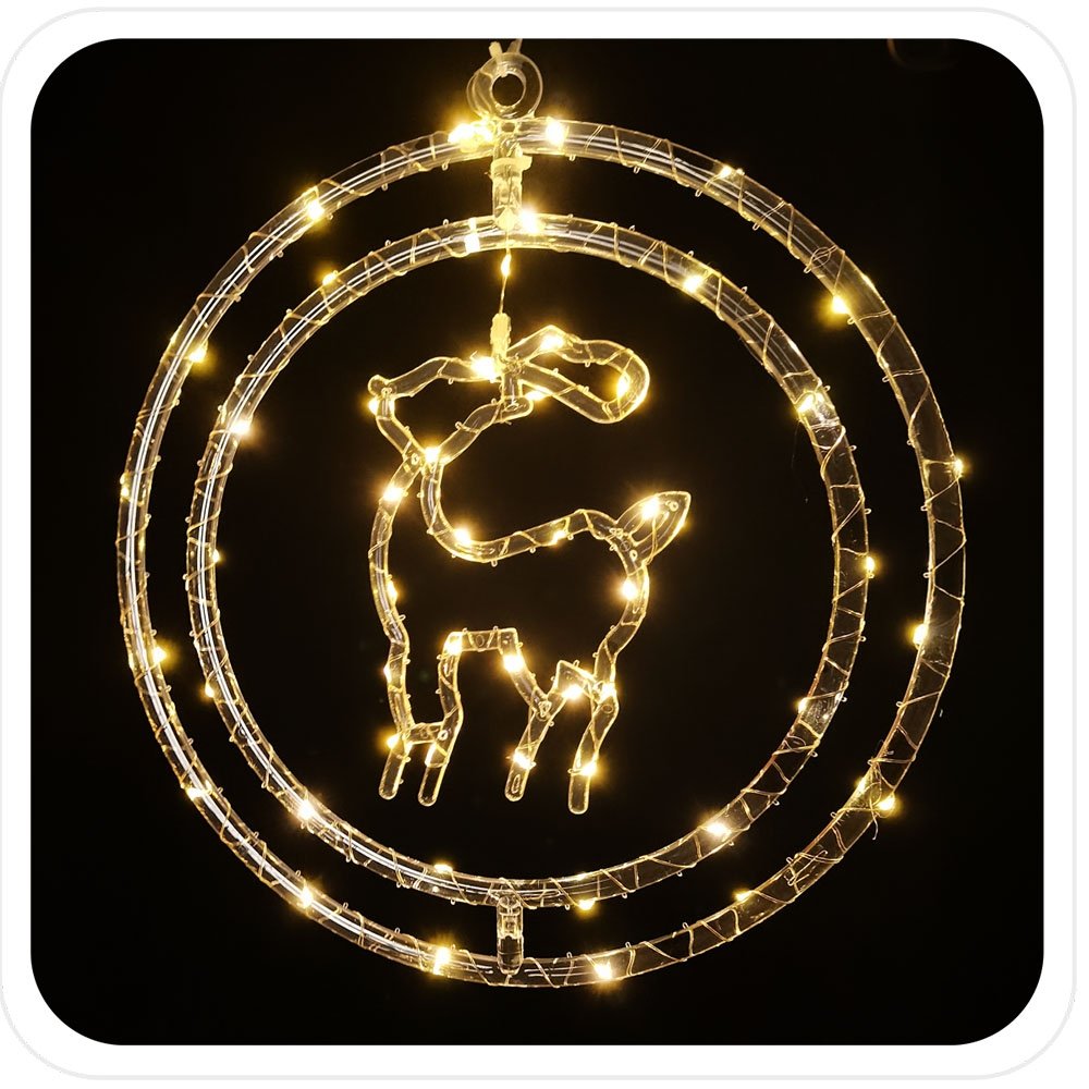 kaledine-sviecianti-dekoracija-briedis-50-led-siltai-balta-su-baterijomis Kalėdinė šviečianti dekoracija „Briedis“ 50 LED, šiltai balta, su baterijomis - Image 1