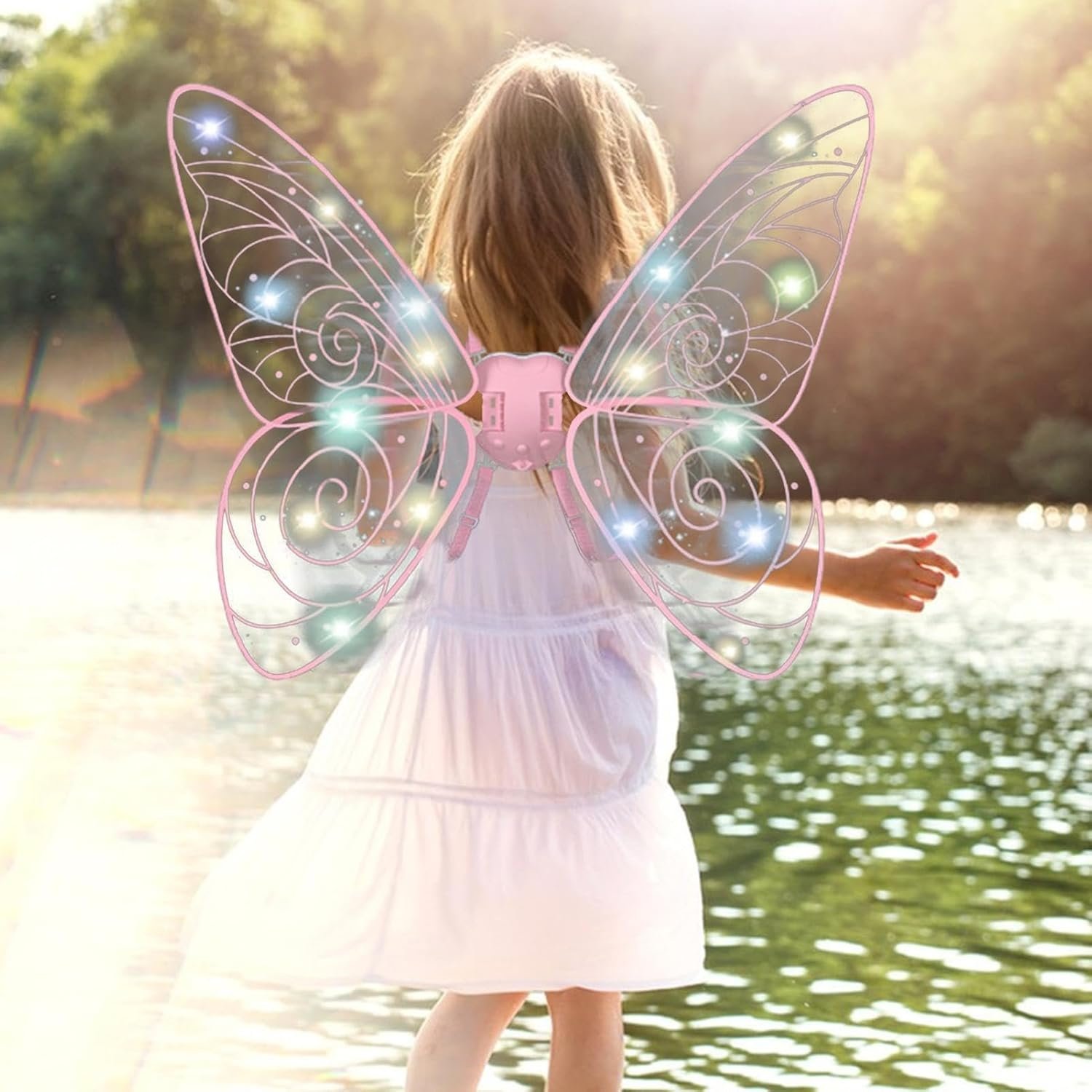 led-drugelio-sparnai LED Fėjos Sparnai „Wings of Faerie“ - Image 1