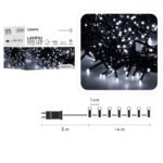 LED girlianda 400 LED, 4 m, šaltai balta