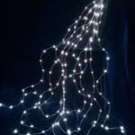 LED švieselių girlianda ant sidabrinių vielučių, 200 LED, 10x2 m, šaltai balta, IP44 - Image 2