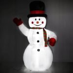 LED šviesomis apšviestas sniego senis - Image 2