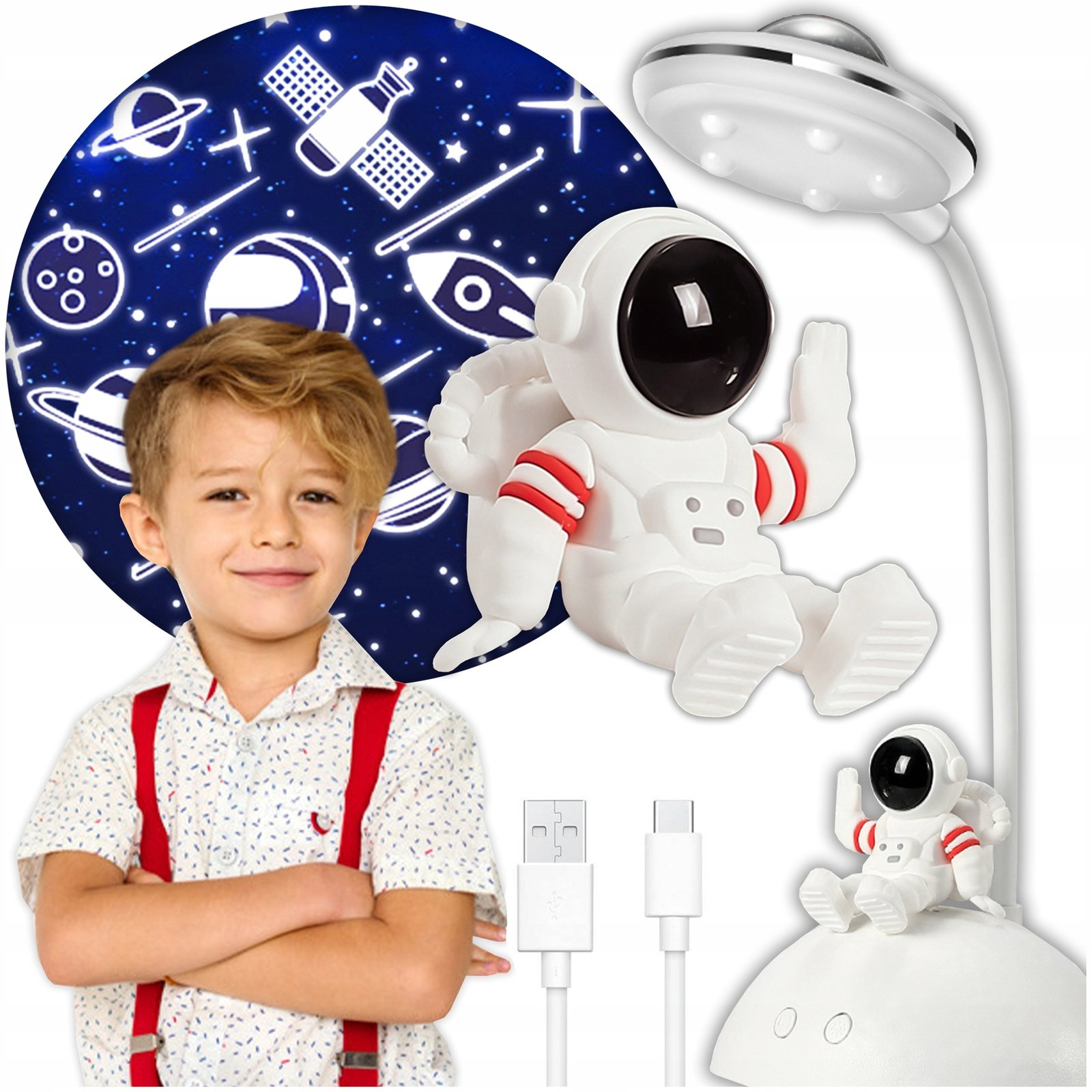 led-sviestuvas-astronautas LED šviestuvas "Astronautas" - Image 1