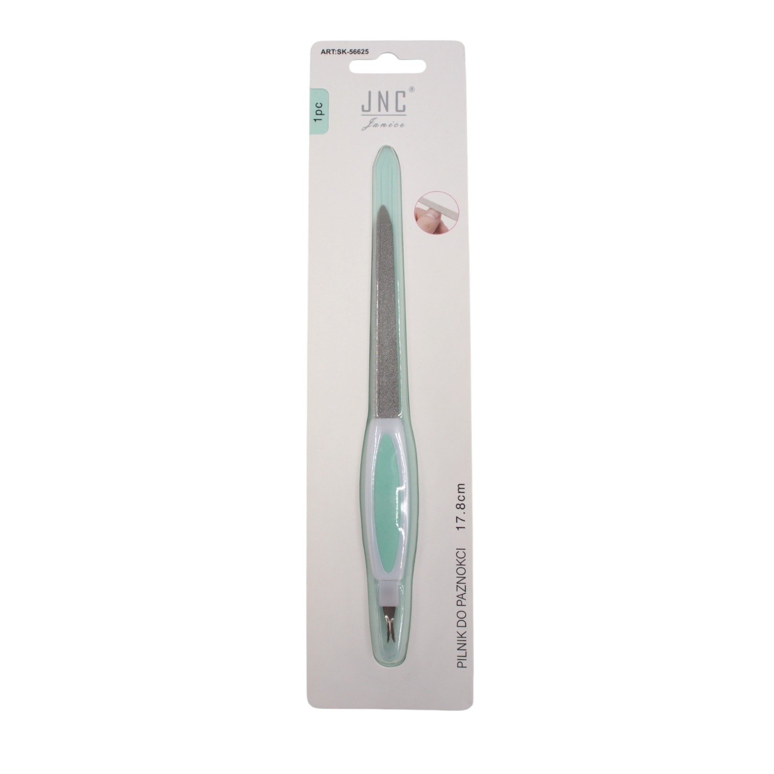 nagu-dilde-su-odeliu-stumikliu-jnc-178-cm Nagų dildė su odelių stūmikliu „JNC“ – 17,8 cm - Image 1