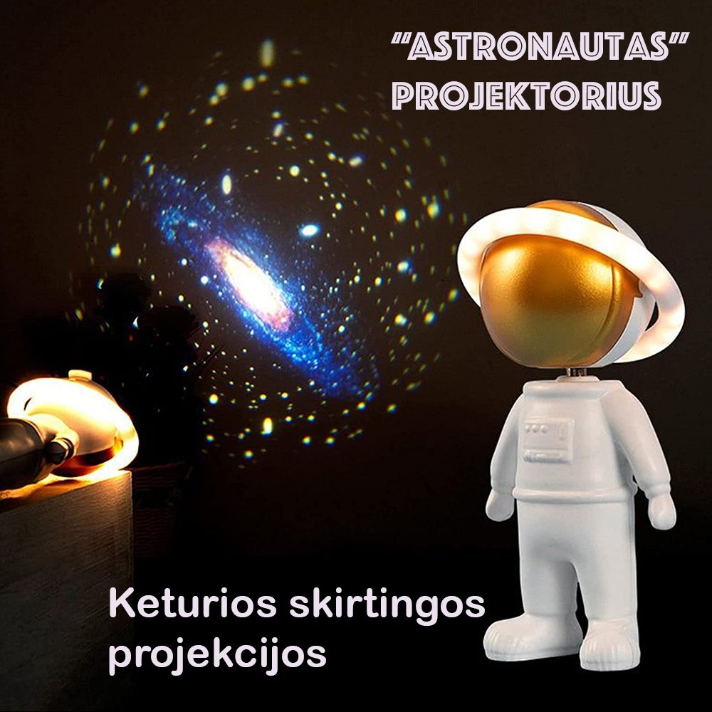 naktinis-projektorius-astronautras Naktinis projektorius "Astronautas" - Image 1