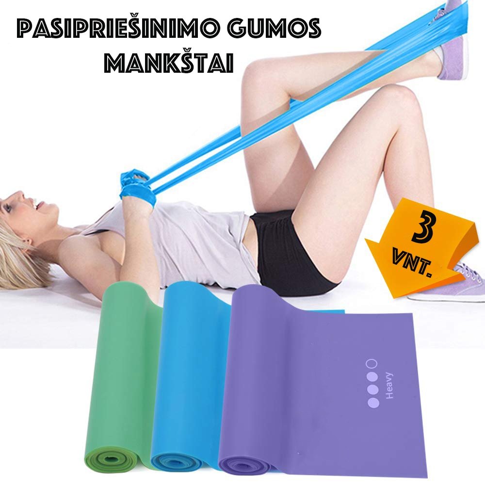 pasipriesinimo-gumu-rinkinys-3-vnt Pasipriešinimo Gumų Rinkinys 3 Vnt. - Image 1