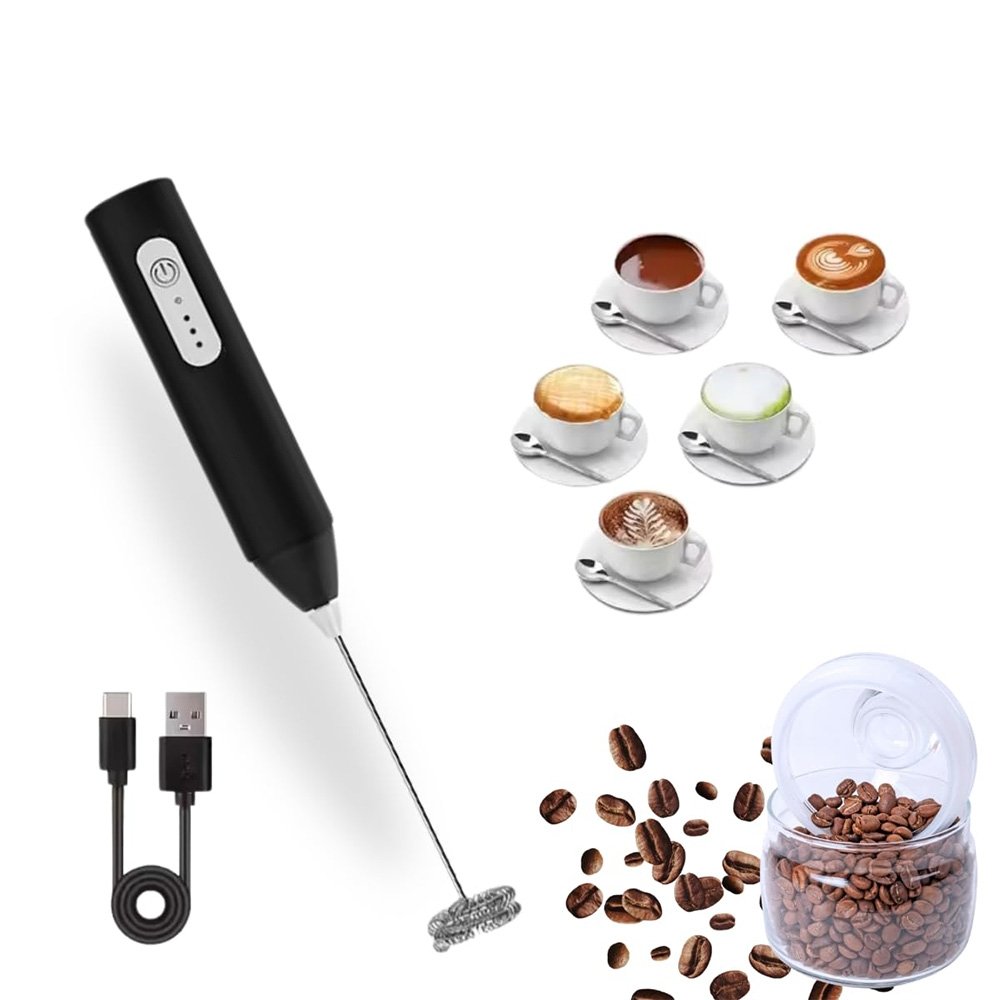 pieno-putos-plakiklis Elektrinis pieno plakiklis– 3 greičiai, USB įkraunamas - Image 1