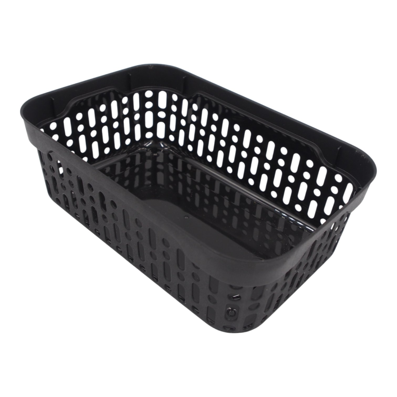 plastikine-dezute-su-skylutemis-18-12-6-cm-juoda Plastikinė dėžutė su skylutėmis, 18 × 12 × 6 cm JUODA - Image 1