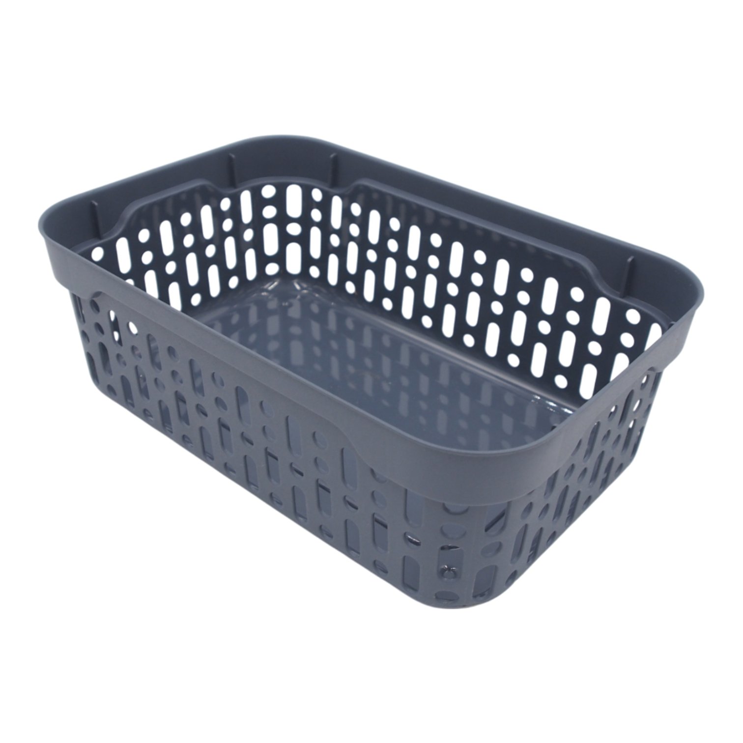 plastikine-dezute-su-skylutemis-18-12-6-cm-pilka Plastikinė dėžutė su skylutėmis, 18 × 12 × 6 cm PILKA - Image 1