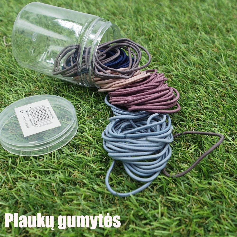 plauku-gumytes-100-vnt Plaukų gumytės, 100 vnt. - Image 1