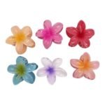 Plaukų segtukai – gėlytės 8 cm (6 vnt.) - Image 2