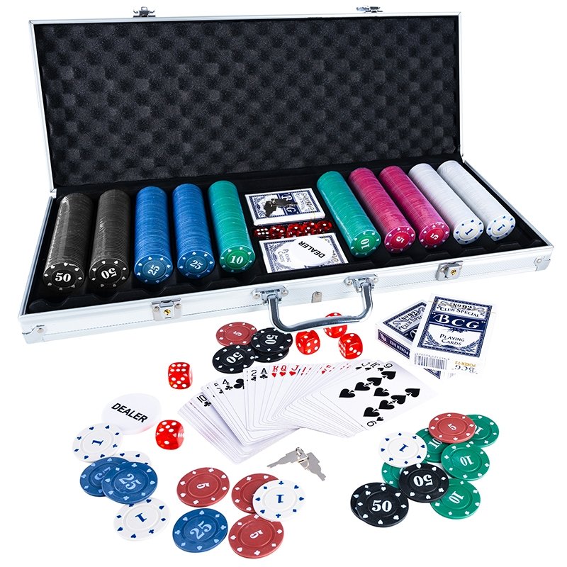 pokerio-ir-kauliuku-rinkinys Pokerio ir kauliukų rinkinys - Image 1