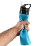 Silikoninė gertuvė 600ml. - Mėlyna - Image 3