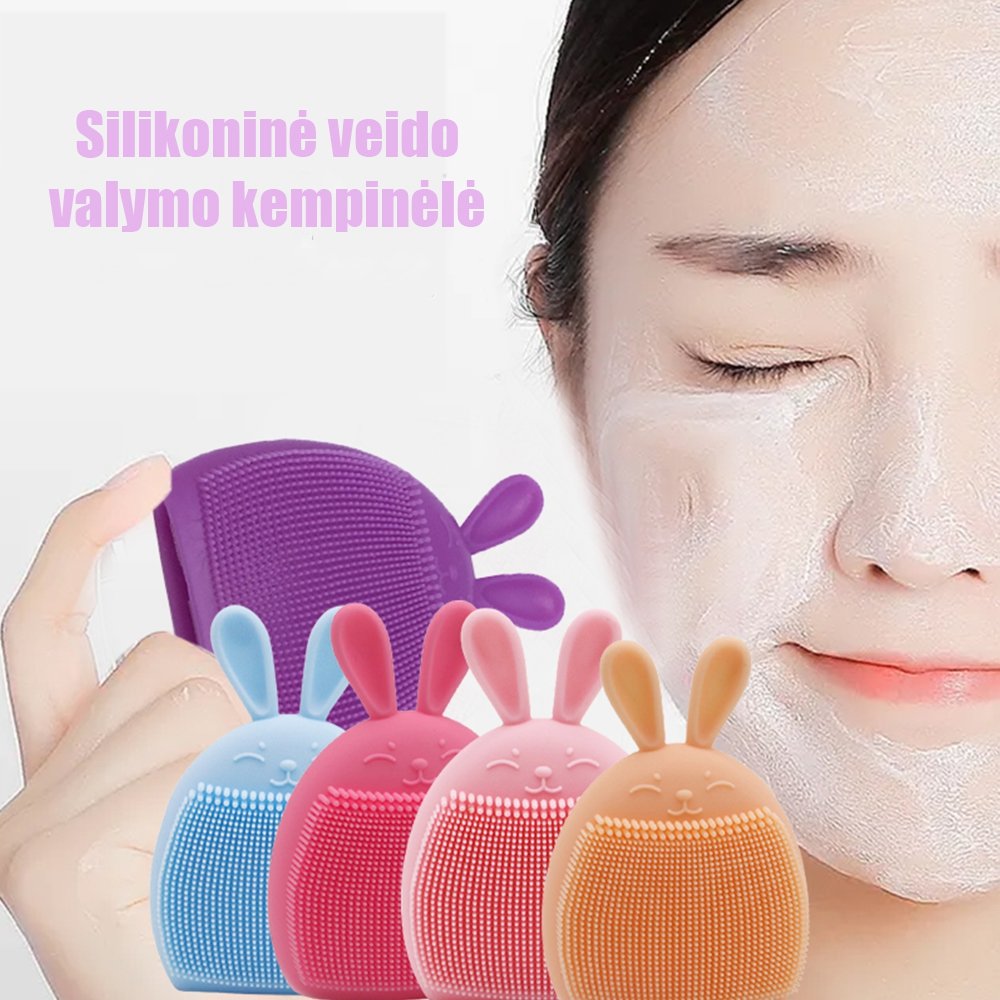 silikonine-veido-valymo-kempinele Silikoninė veido valymo kempinėlė - Image 1
