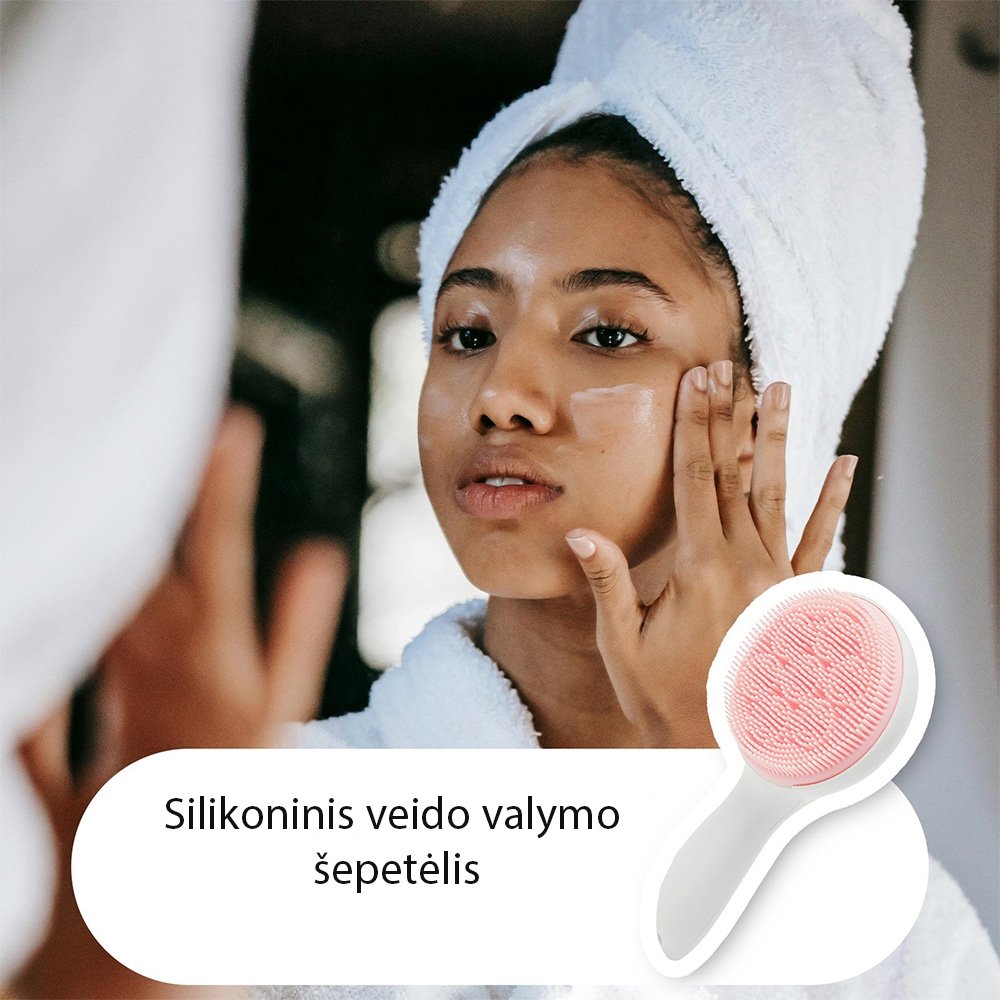 silikoninis-veido-valymo-sepetelis Silikoninis veido valymo šepetėlis - Image 1