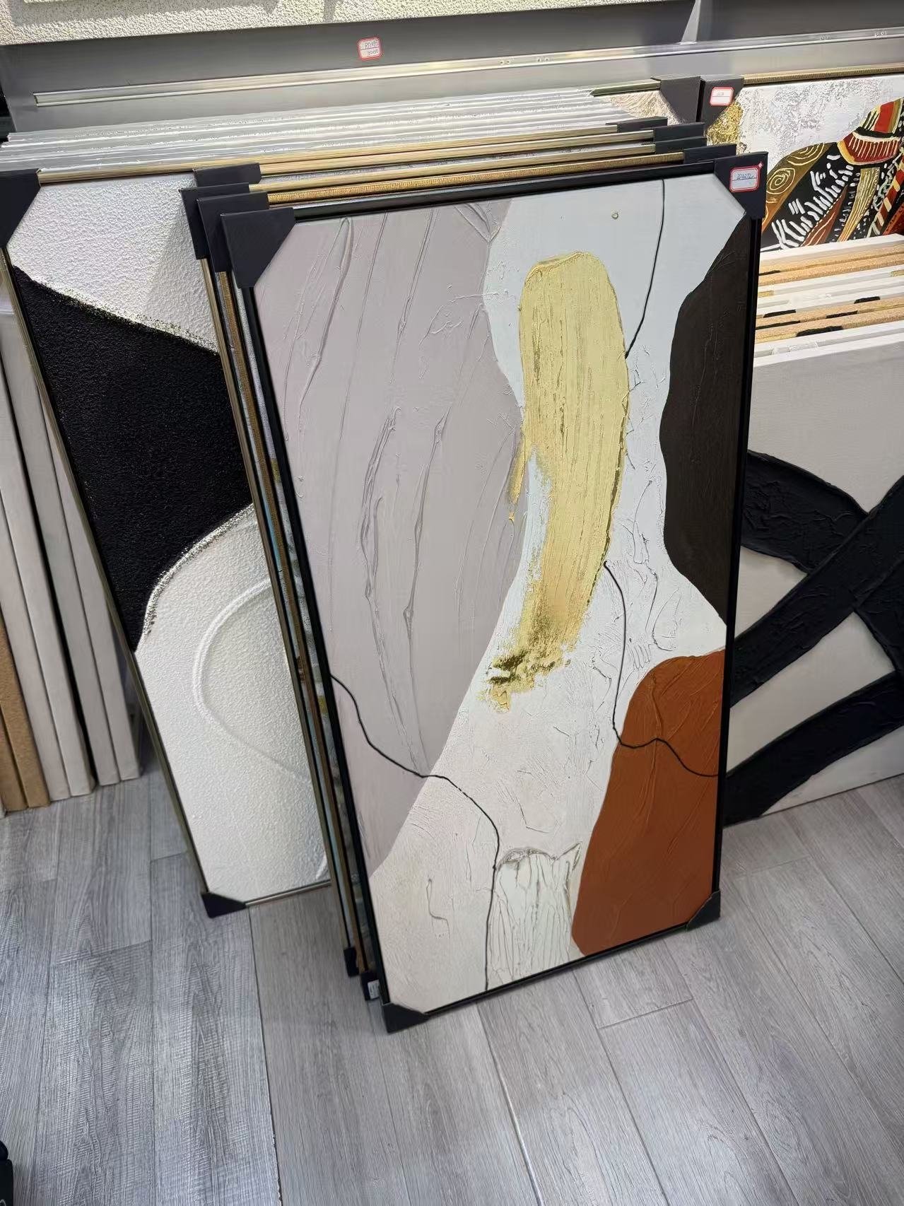 siuolaikine-derme-minimalistinis-abstraktus-paveikslas-60-120-cm „Šiuolaikinė dermė“ minimalistinis abstraktus paveikslas, 60 × 120 cm - Image 1