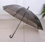 Skėtis HAPPY RAIN (Skaidri/Juoda) - Image 3